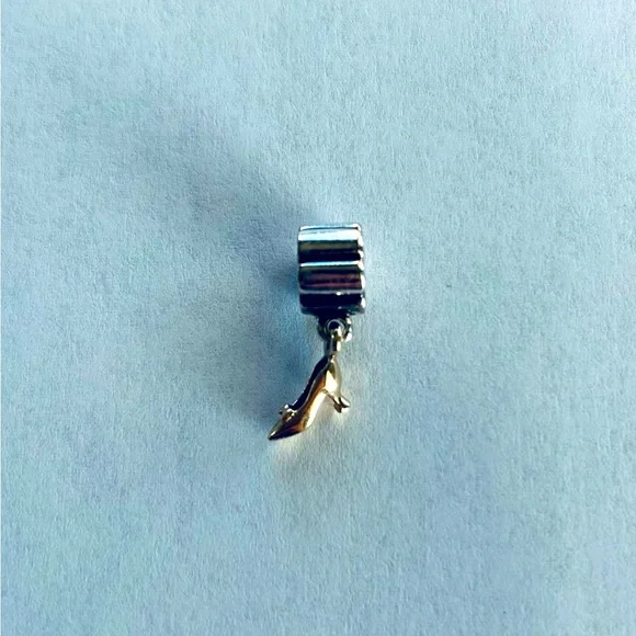 Pandora Stiletto Shoe Charm With 14K Gold - Picture 2 of 8